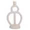 Hello Honey® 12" Ivory Modern Sculptural Taper Candle Holder